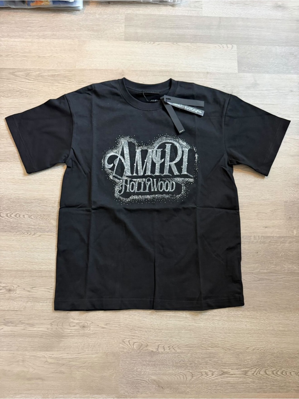 AMIRI Black Short-Sleeve “Hollywood” Graphic Tee